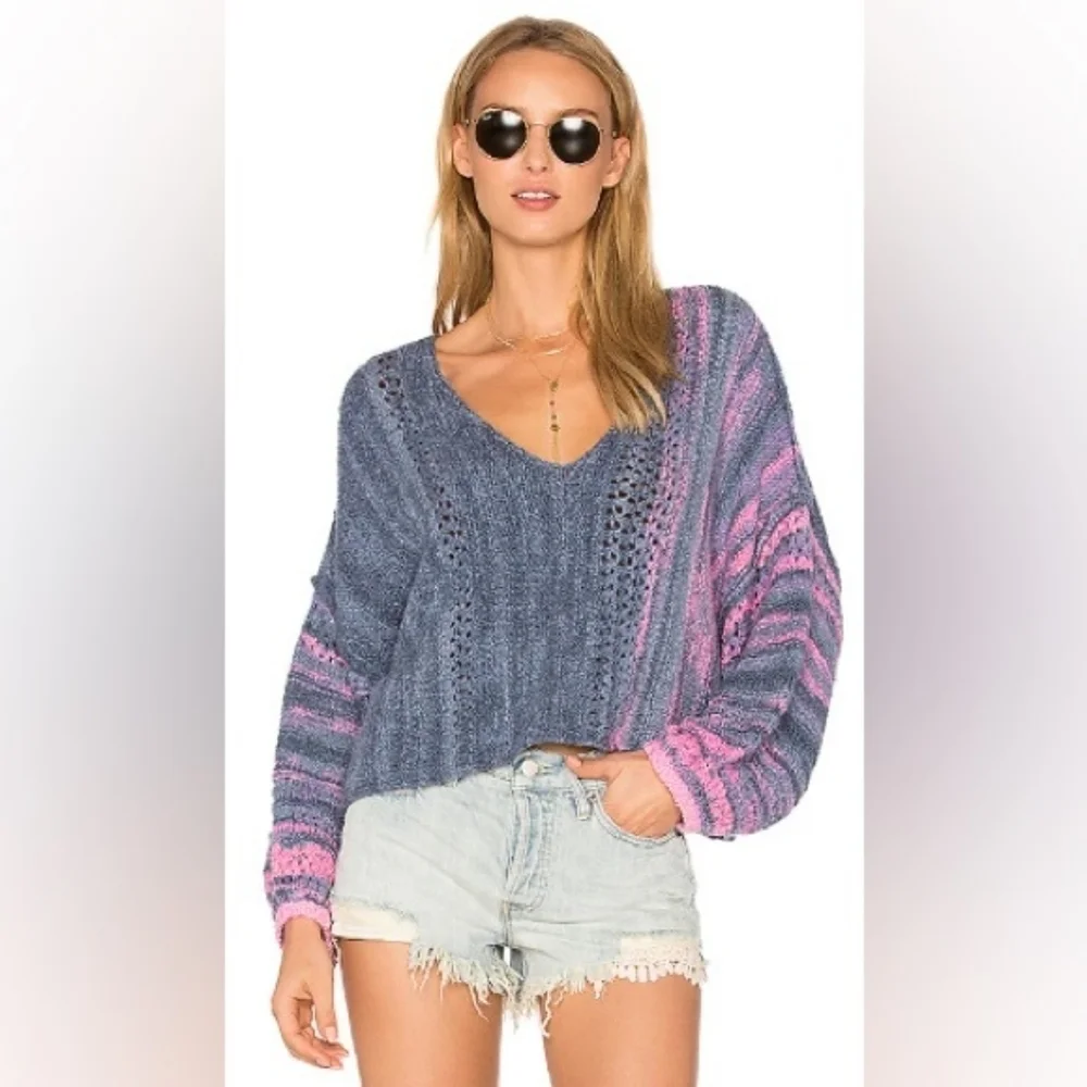 Amethyst Sweater in Blue ComboFree People